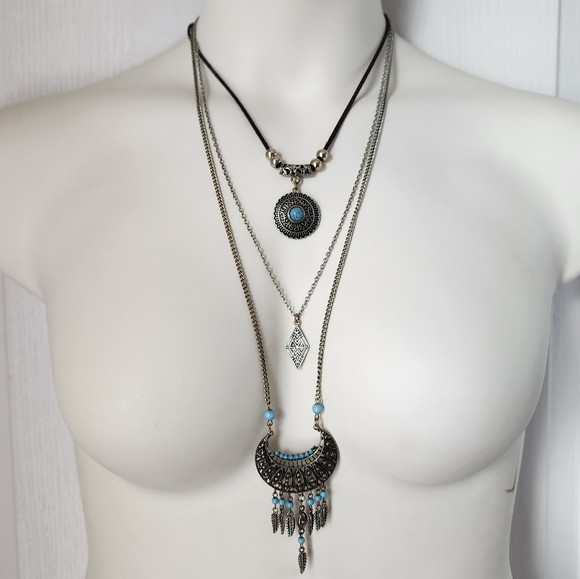 Three layer boho necklace - Picture 1 of 4